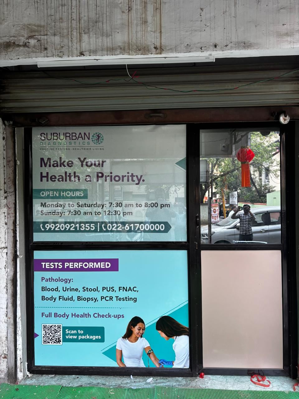 Window vinyl branding for a Mumbai retail store